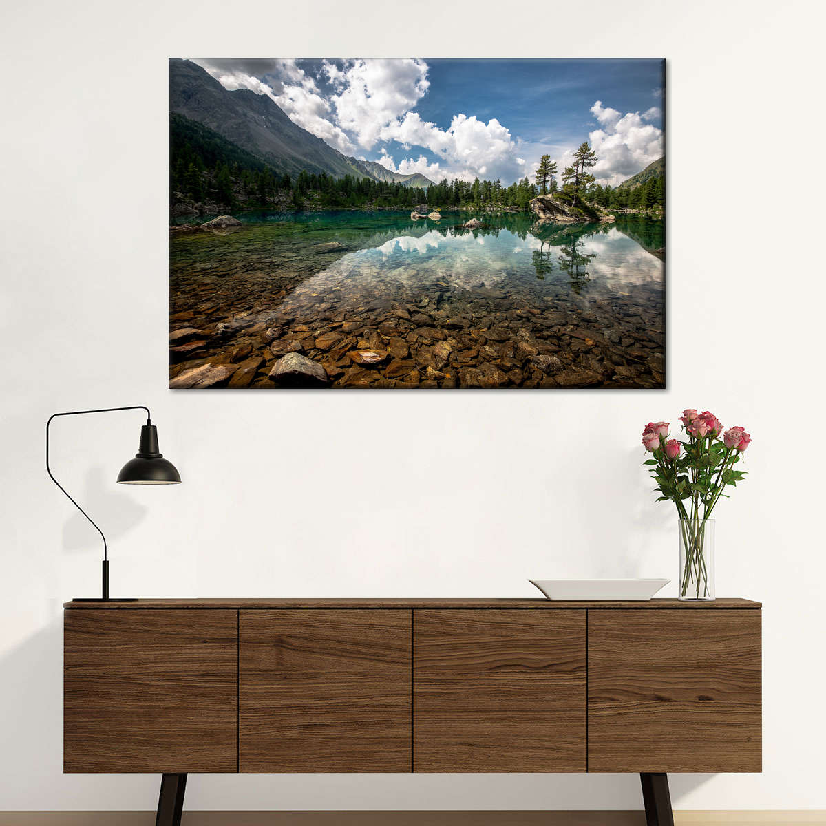 Tranquil Lake Landscape Wall Art