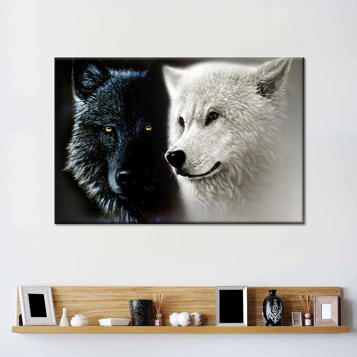 Tale Of Two Wolves Wall Art