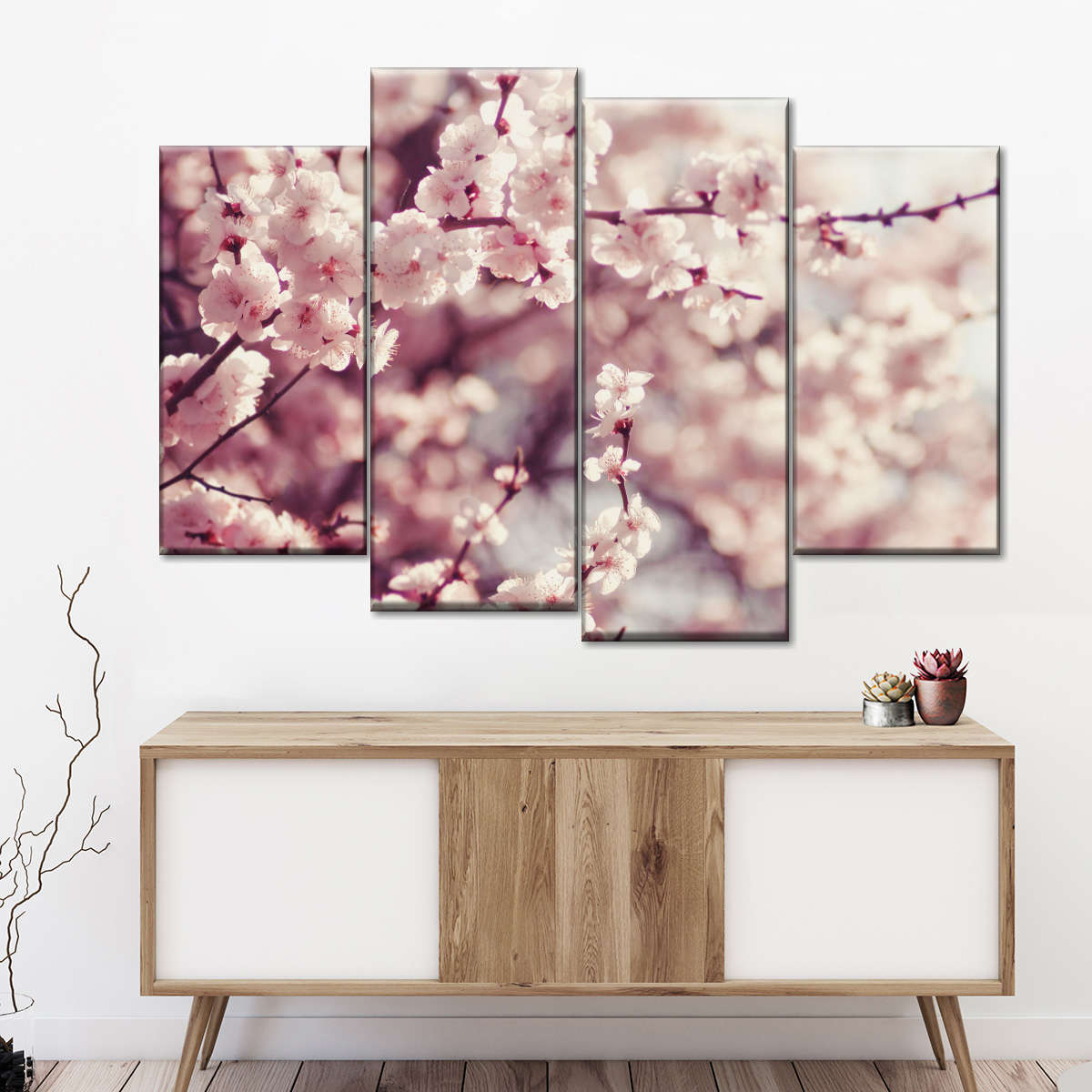 Delicate Cherry Blossoms Wall Art