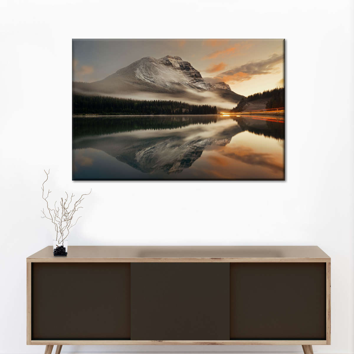 Lake At Sunset Wall Art