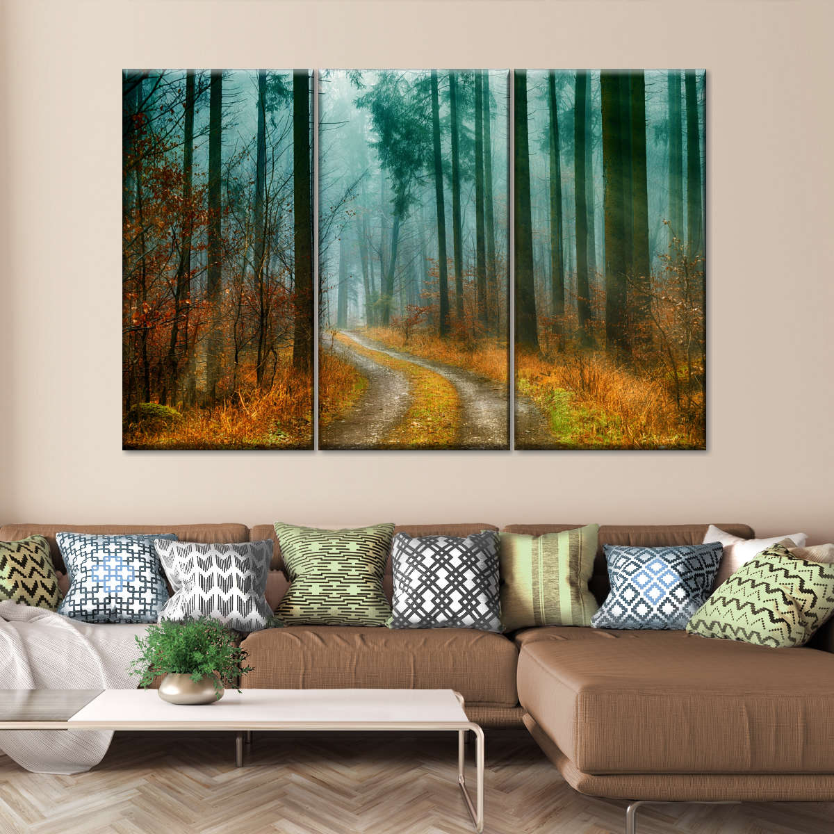 Autumn Forest Pathway Wall Art