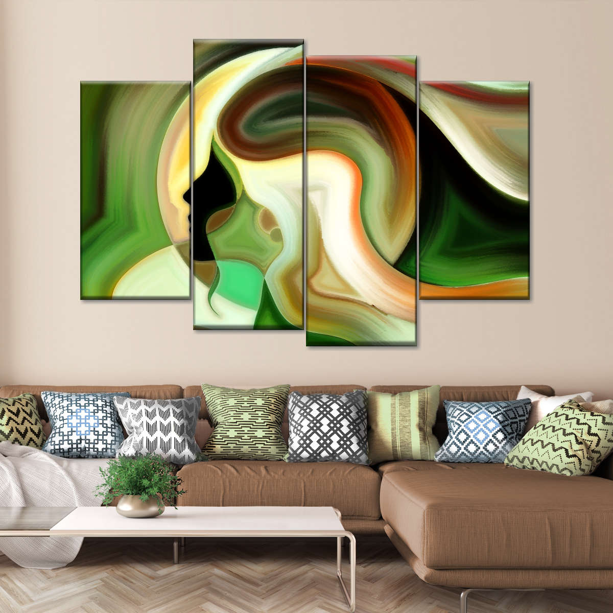 Abstract Woman Wall Art