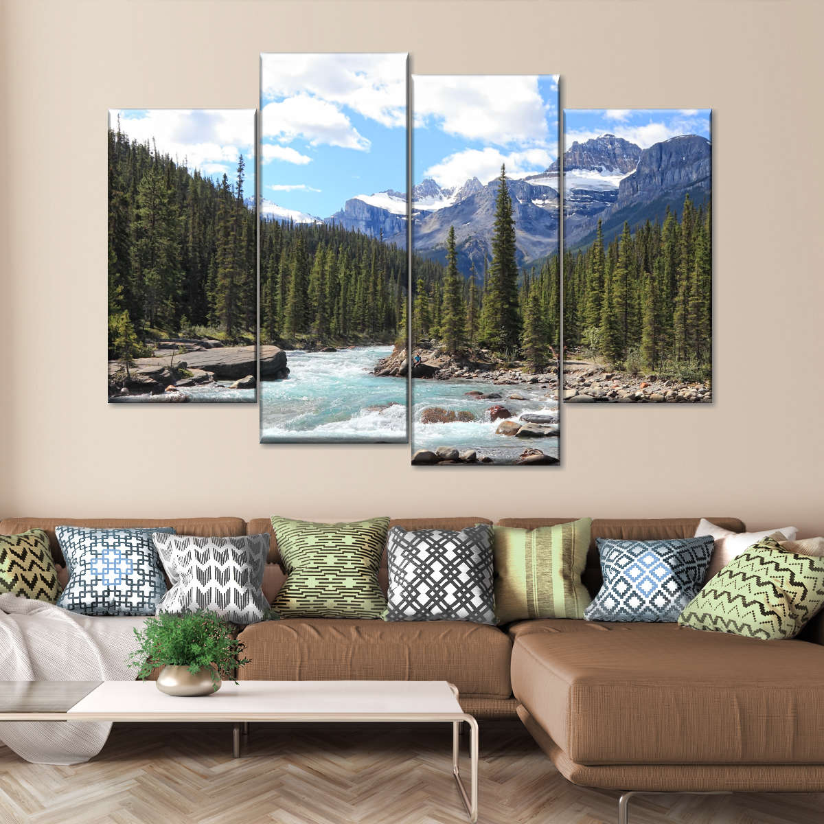 Rocky Mountains River Wall Art