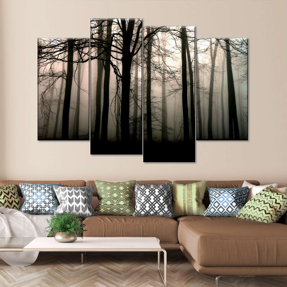 Dead Tree Silhouettes Wall Art