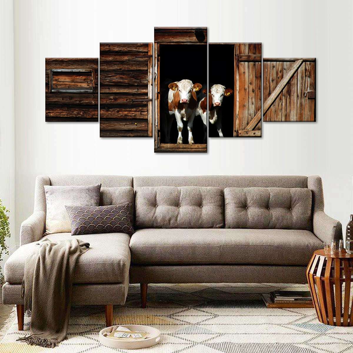 Pair Of Cows Wall Art