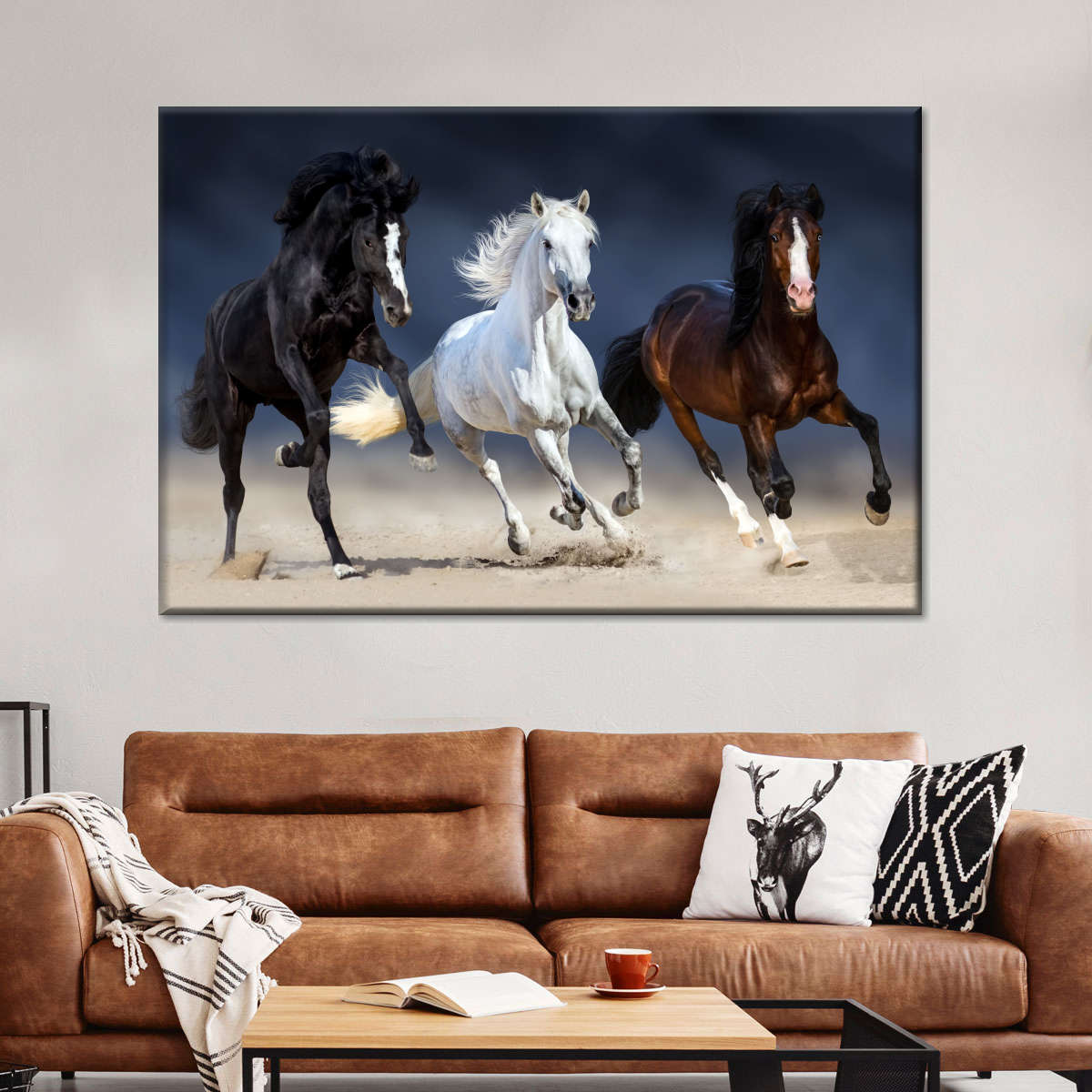 Wild Colorful Horses Wall Art