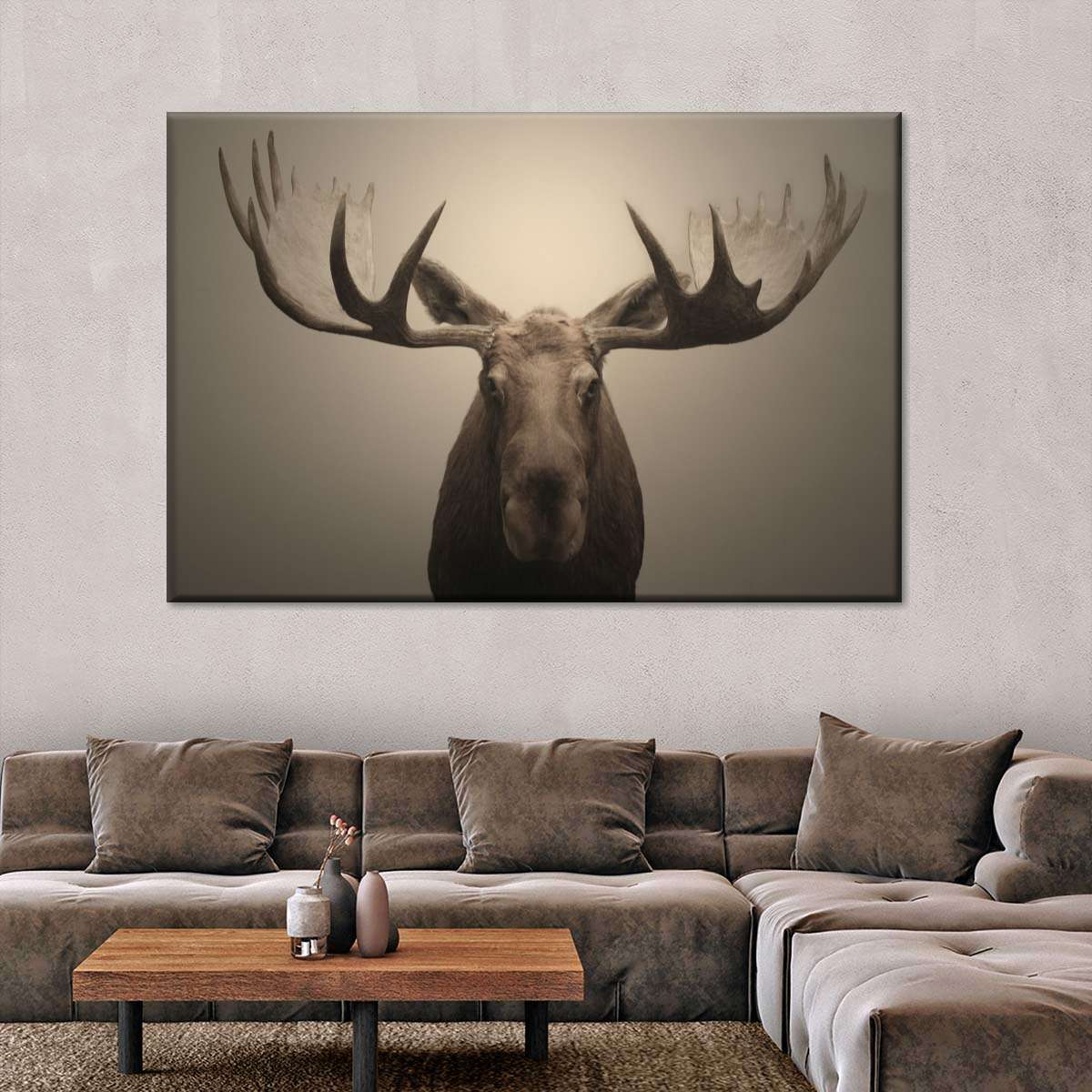 Moose Portrait Wall Art