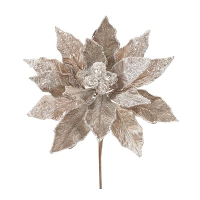 Poinsettia Stem 28”H Polyester