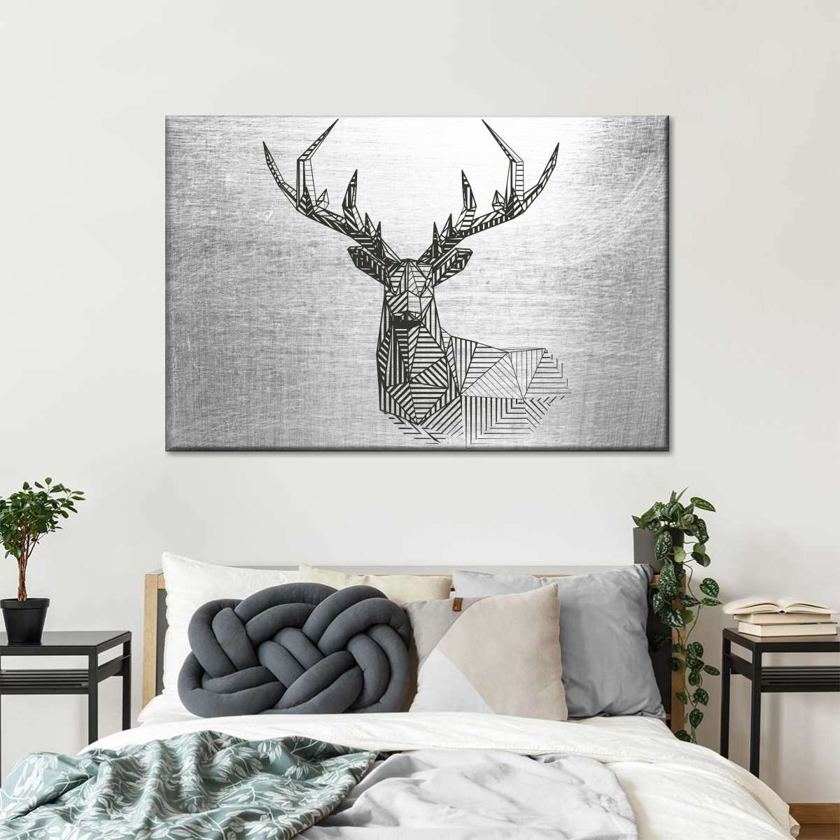 Geometric Deer Wall Art