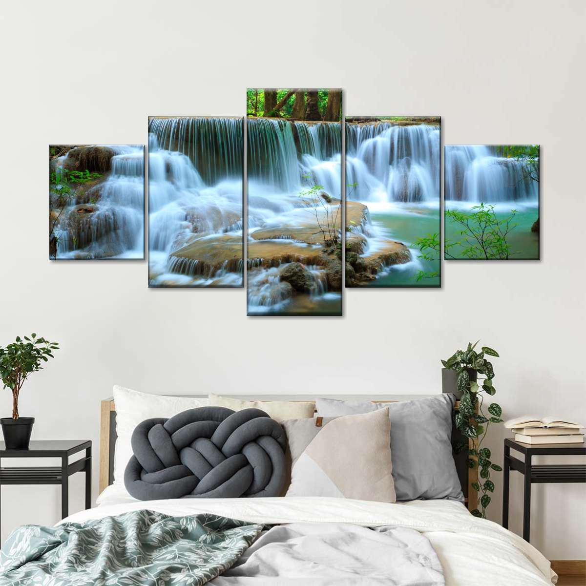 Kanchanaburi Deep Forest Waterfall Wall Art