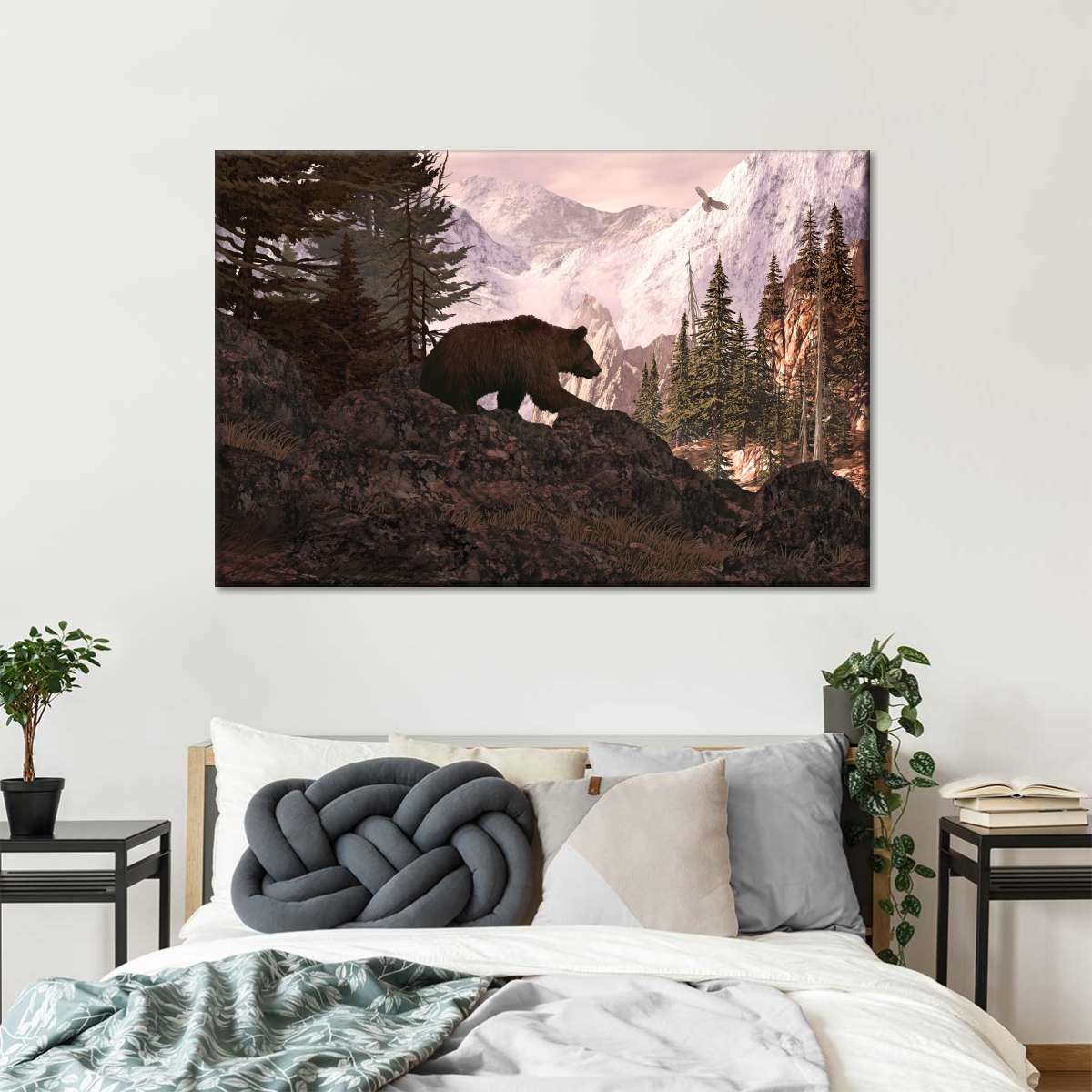 Forest Grizzly Bear Wall Art