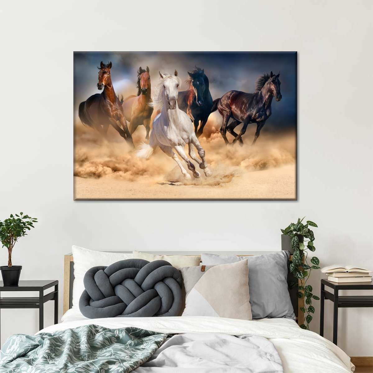 Running Herd Of Horses Wall Art