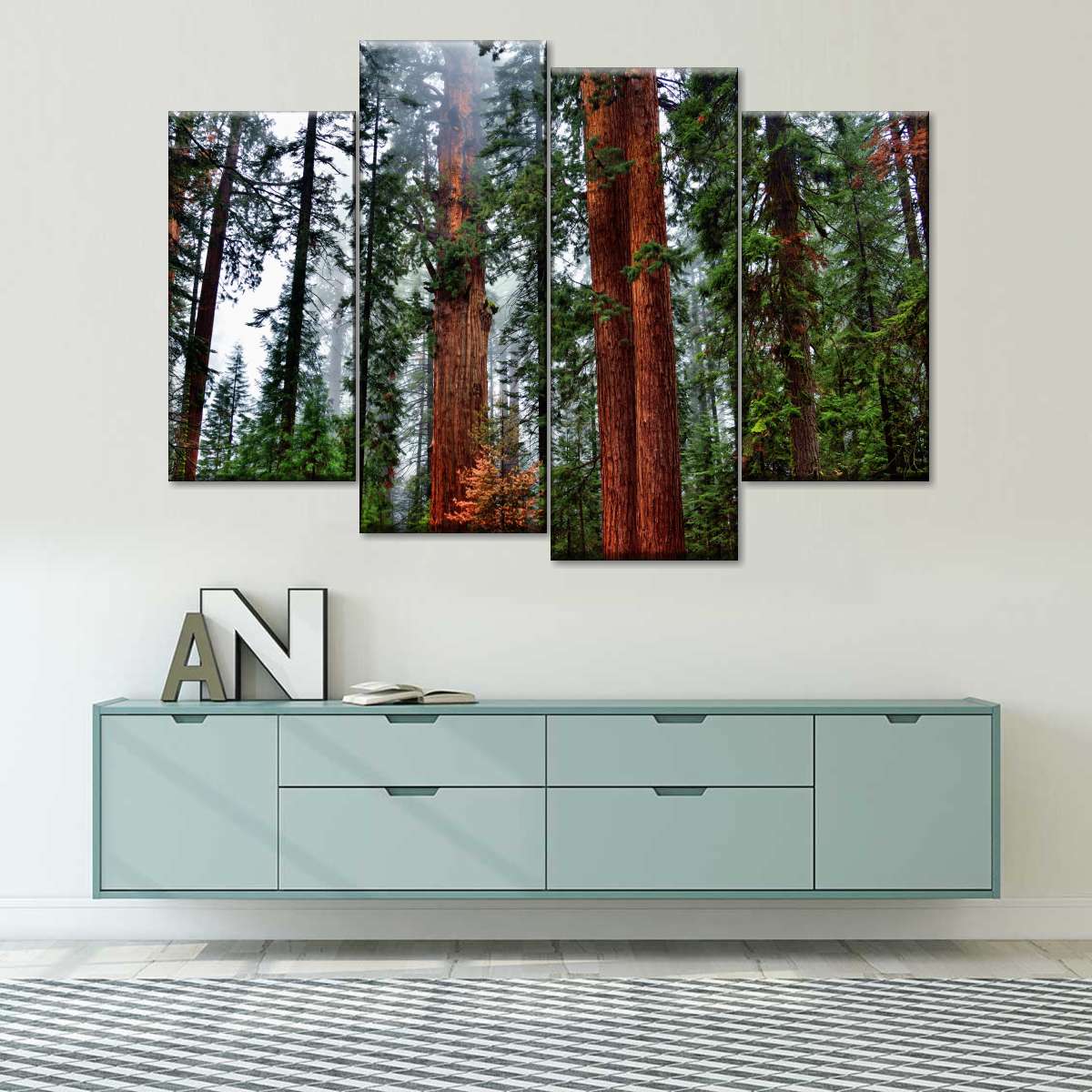 Vibrant Redwood Wall Art