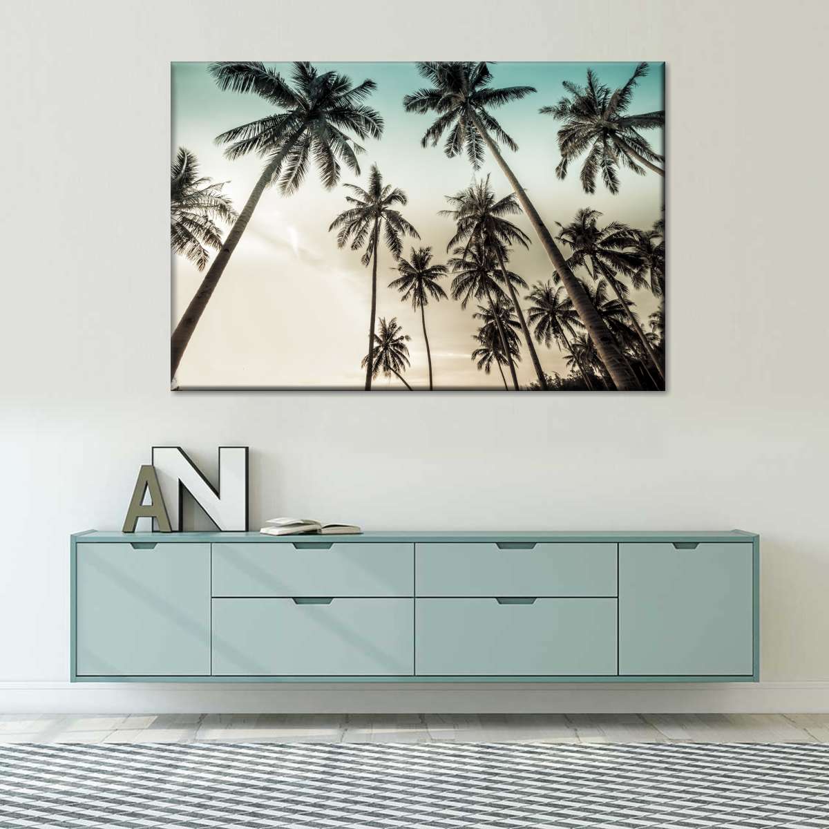 Dawning Above Palm Trees Wall Art