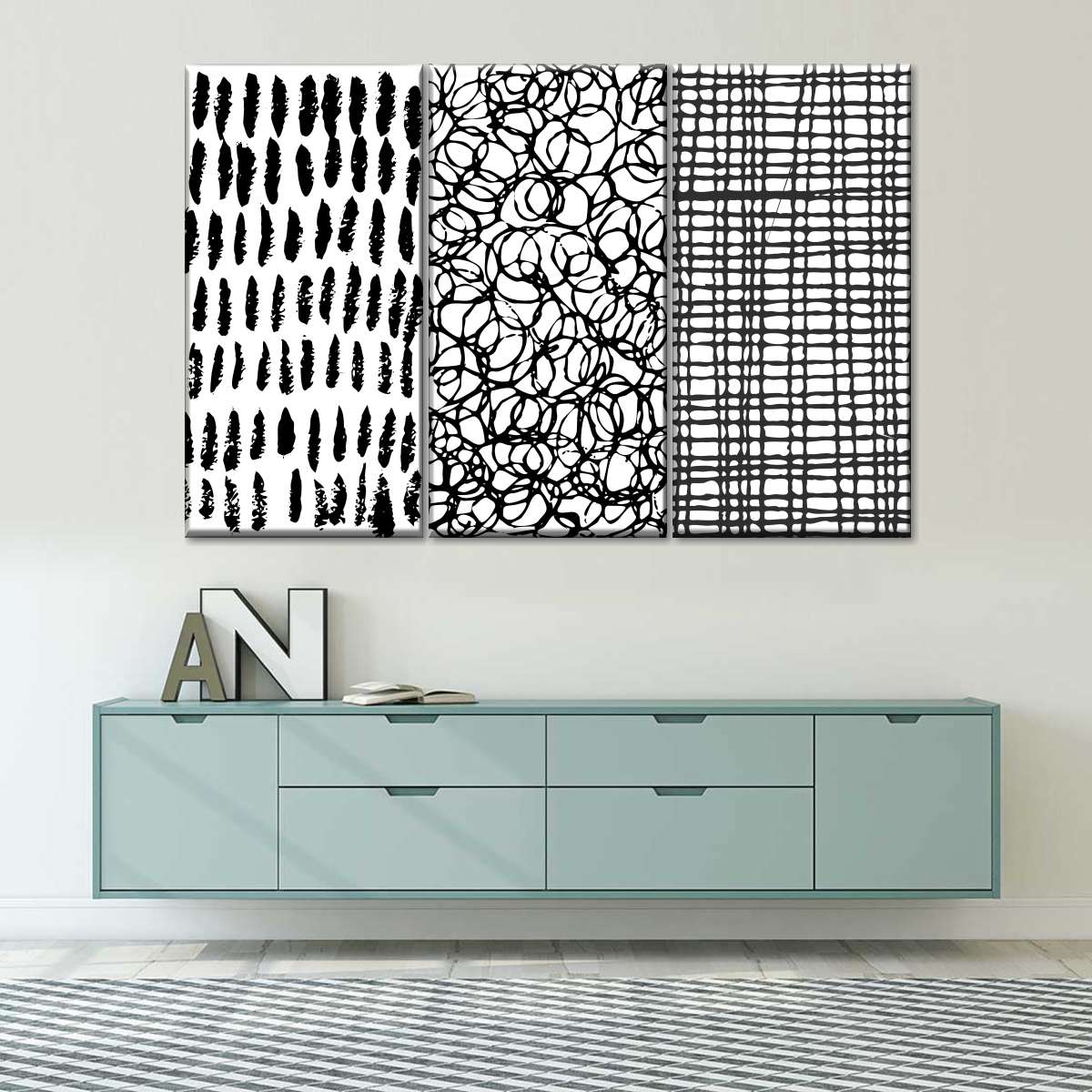 Bold Scribbles Abstract II Wall Art