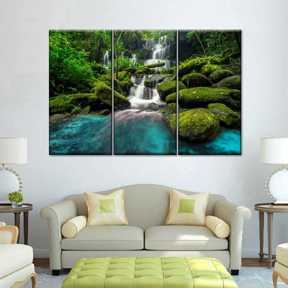 Tropical Waterfall Wall Art