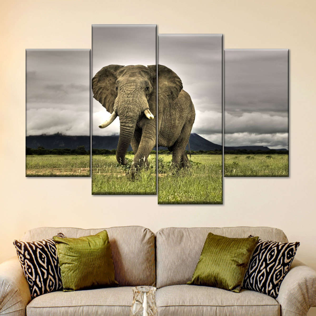 Elephant Landscape Wall Art