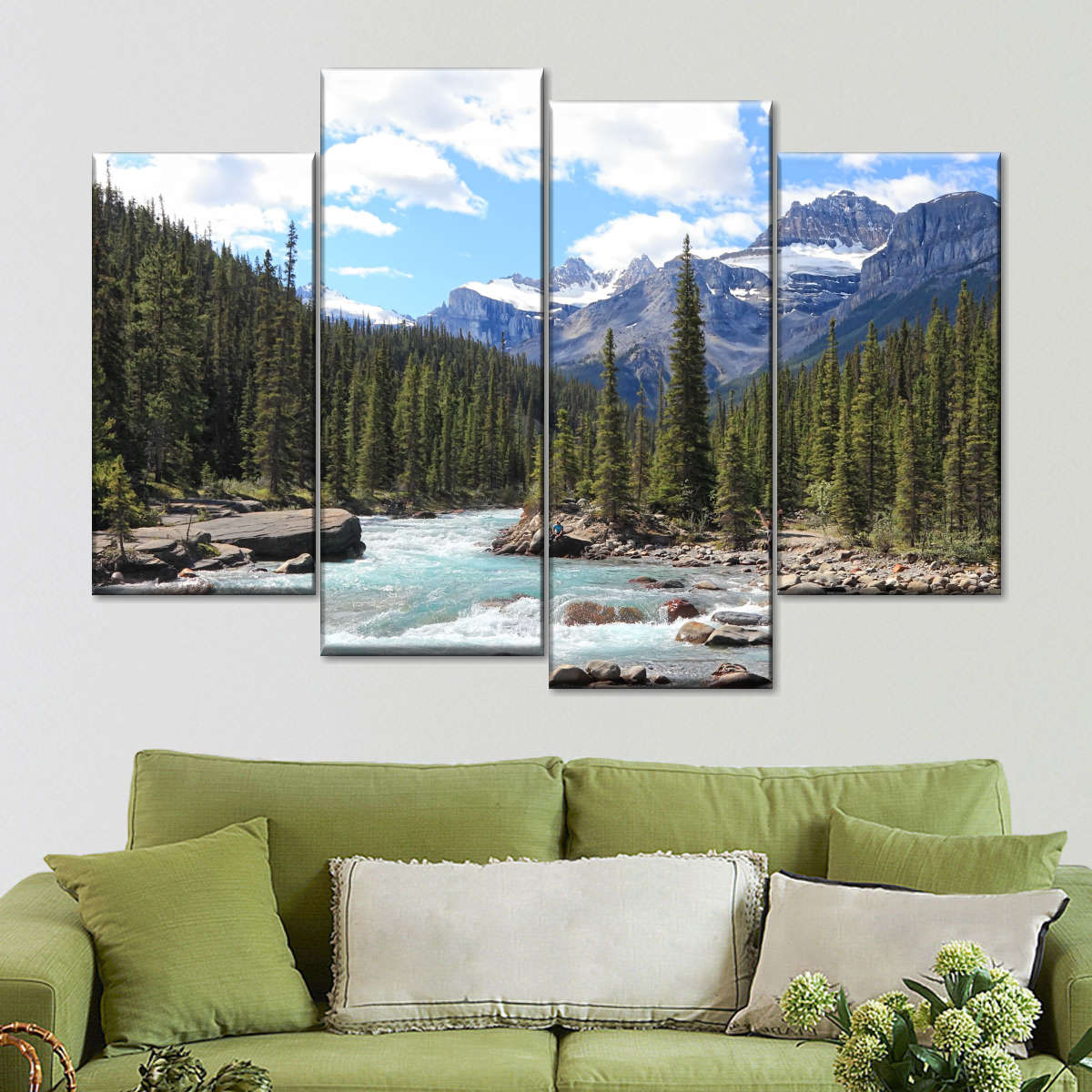 Rocky Mountains River Wall Art