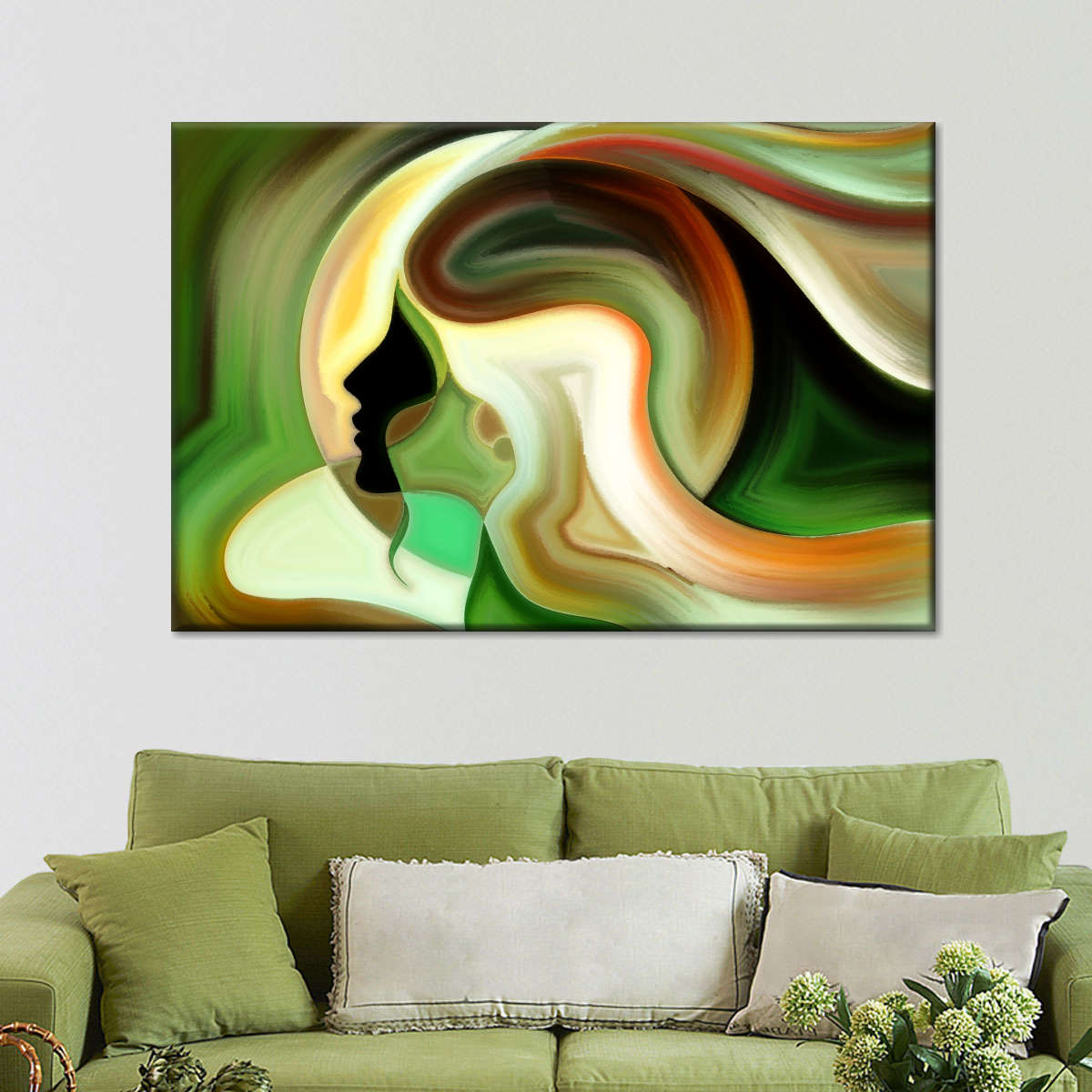 Abstract Woman Wall Art