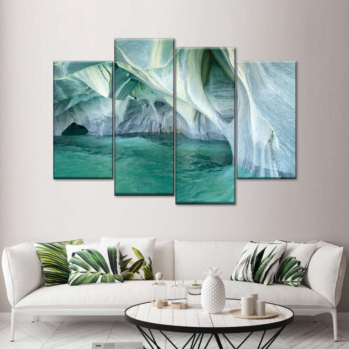 Marble Caves Carrera Lake Wall Art