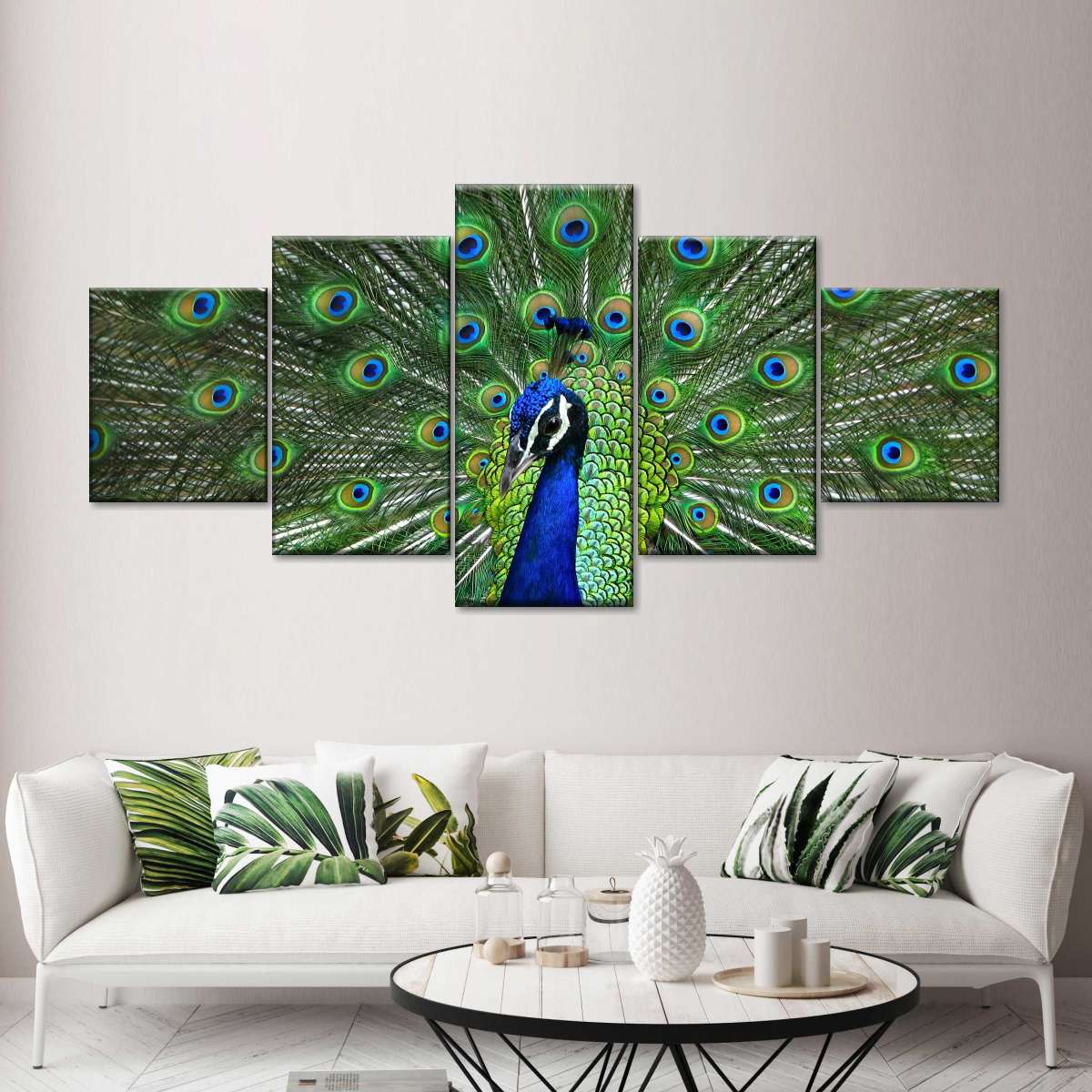 Peacock Feathers Wall Art