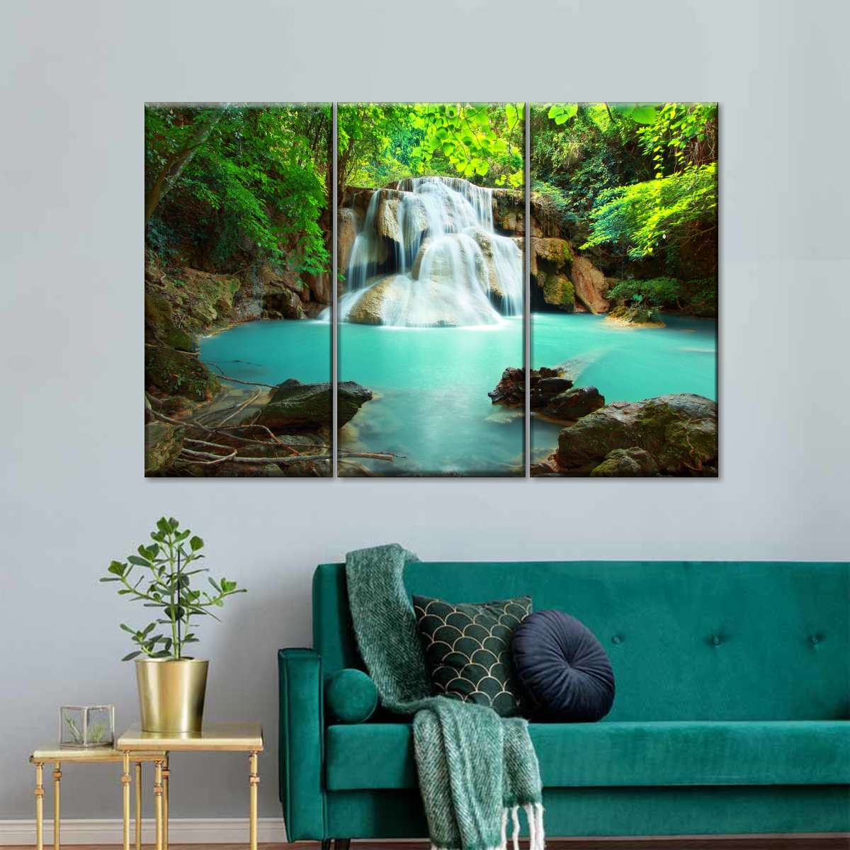 Thai Huay Mae Khamin Waterfall Wall Art