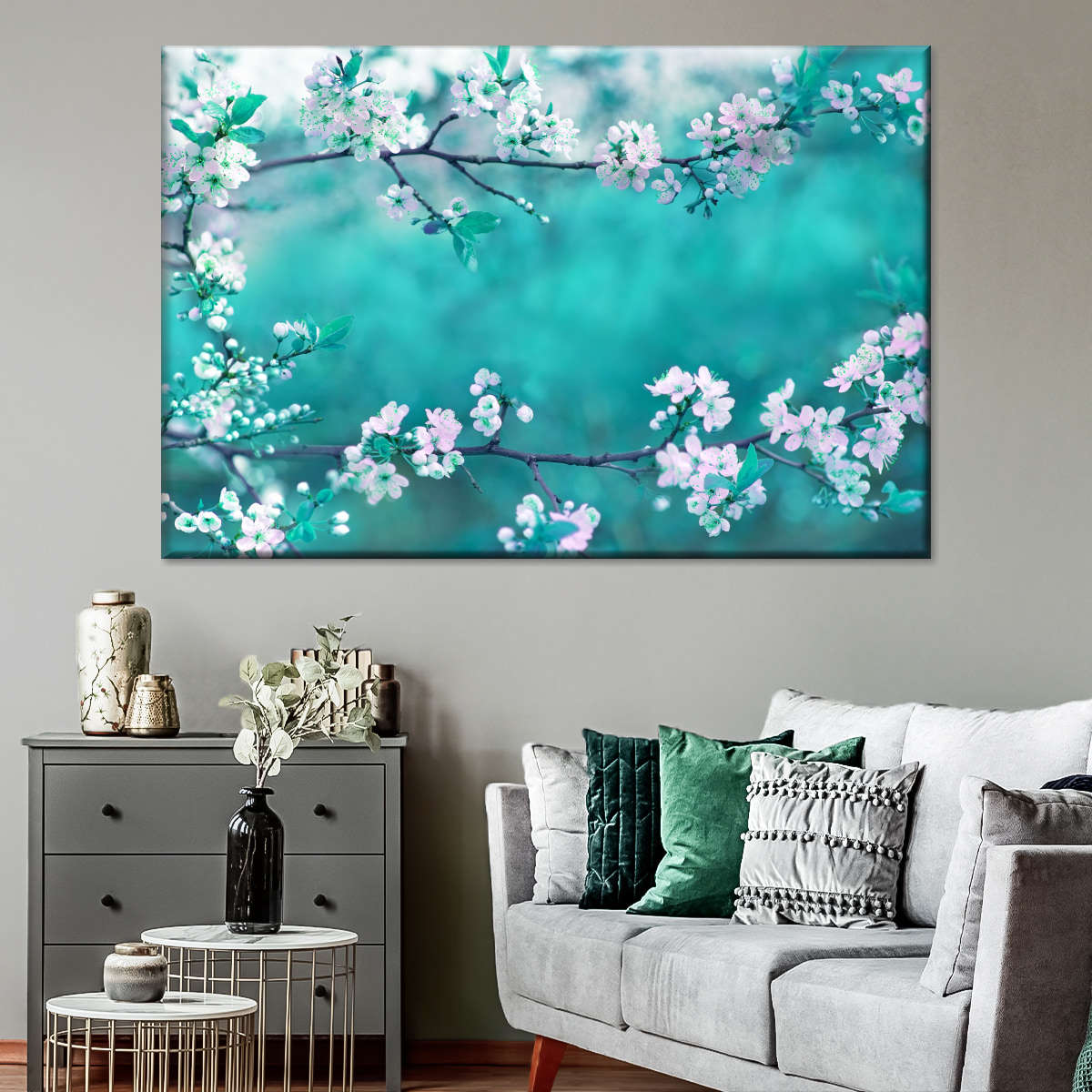 White Cherry Blossoms In Japan Wall Art