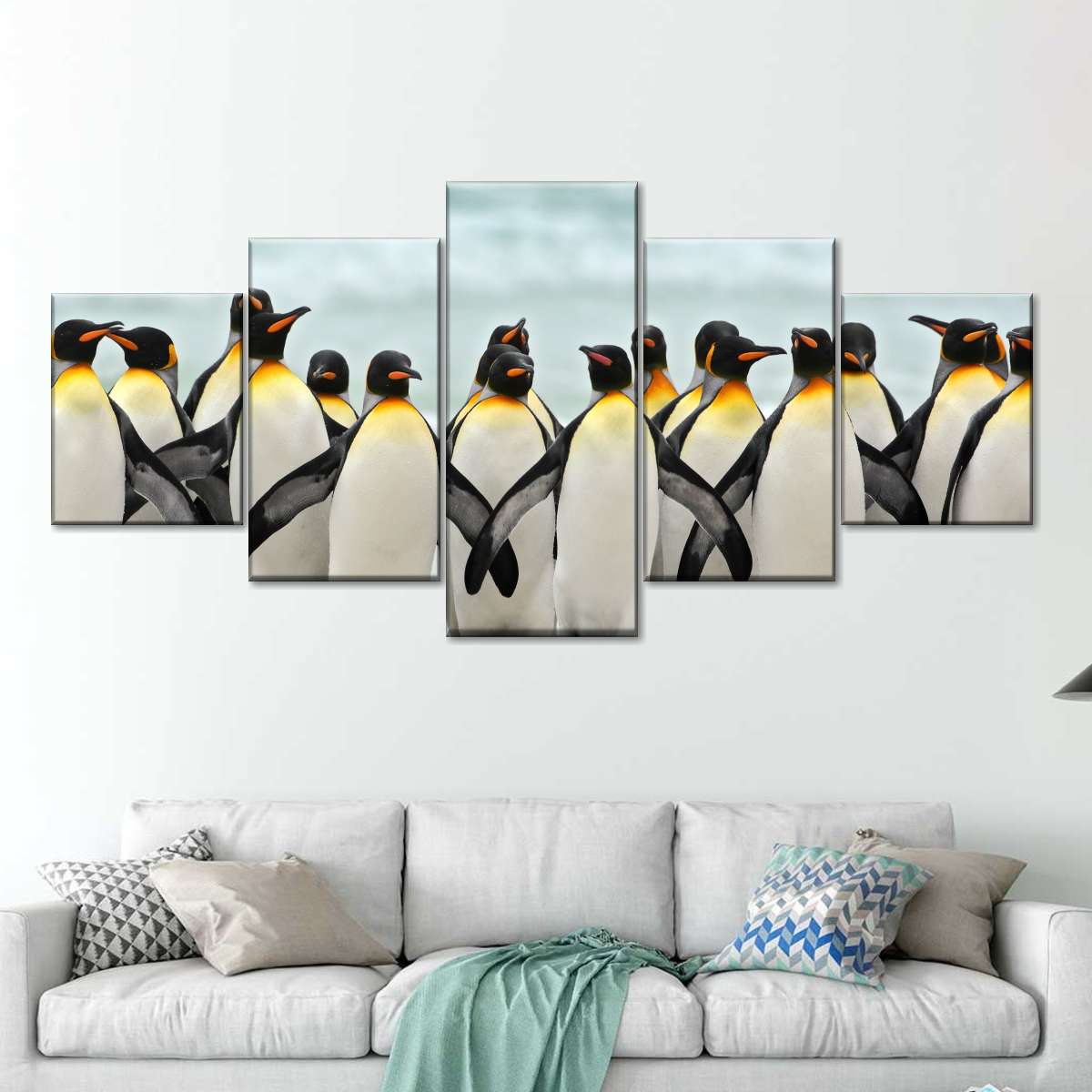 Waddle Of Penguins Wall Art