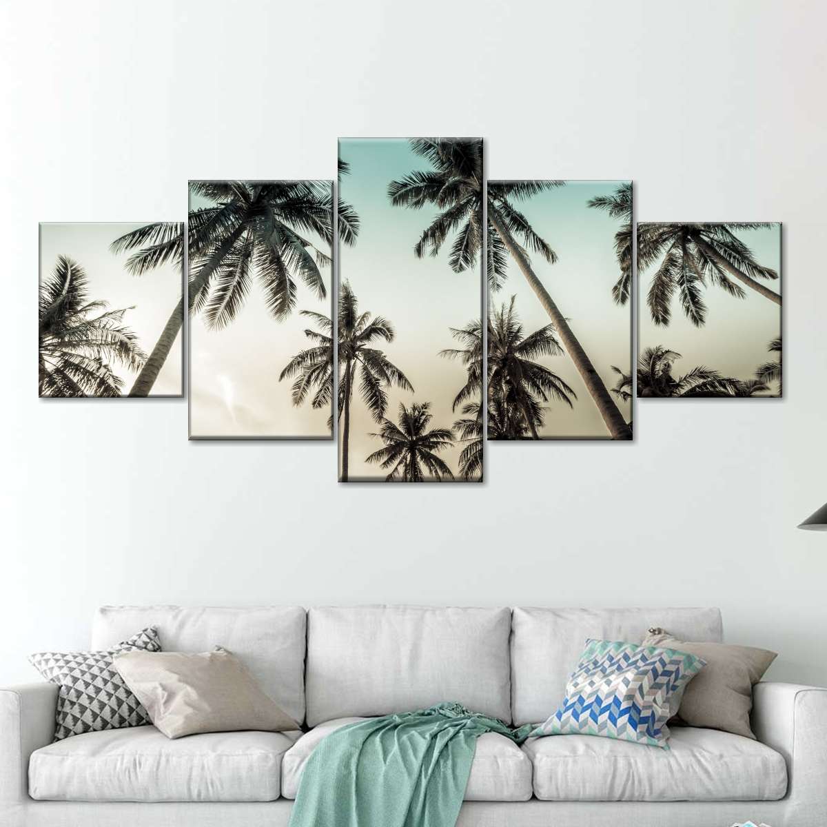 Dawning Above Palm Trees Wall Art