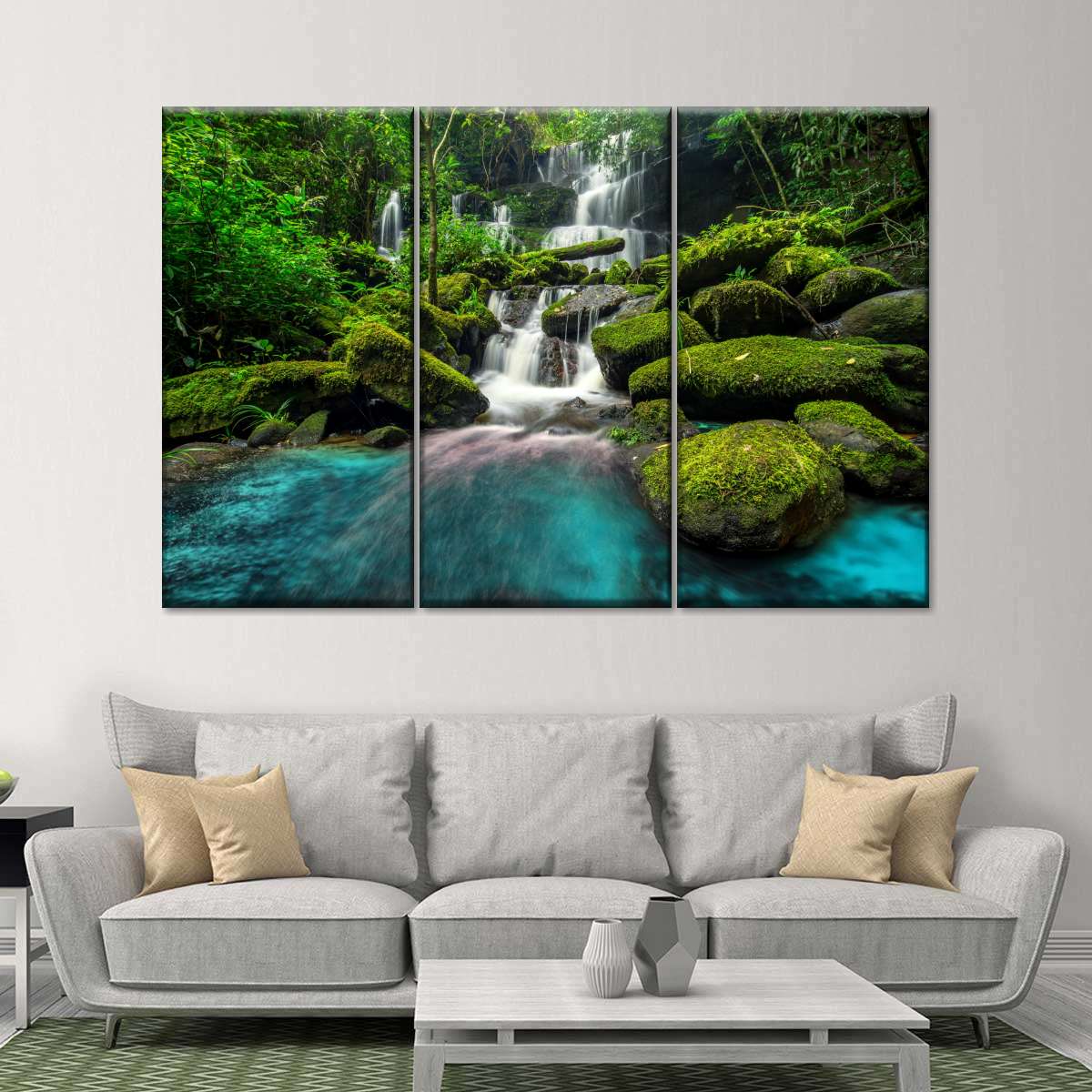 Tropical Waterfall Wall Art