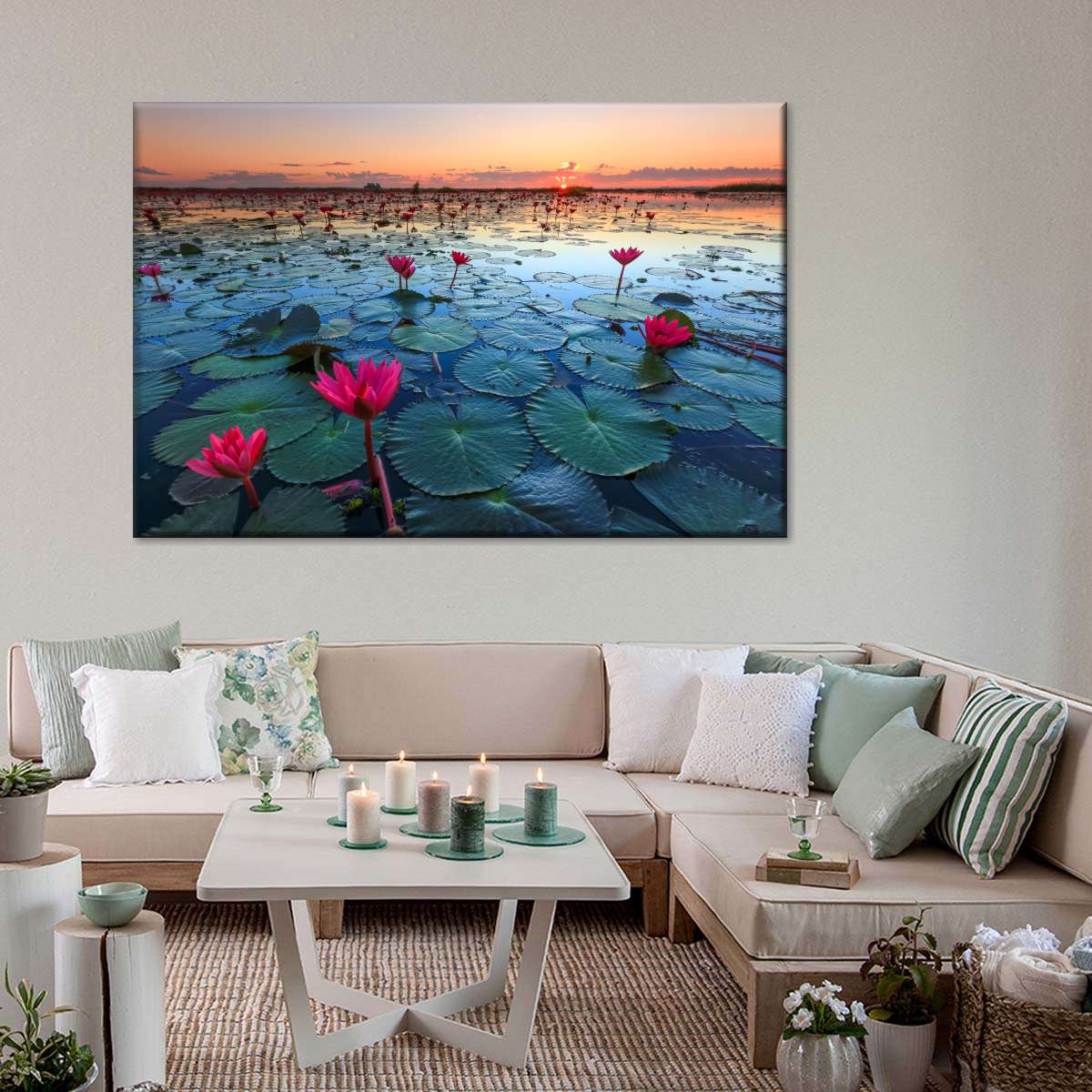 Lake Nong Harn Lotus Wall Art