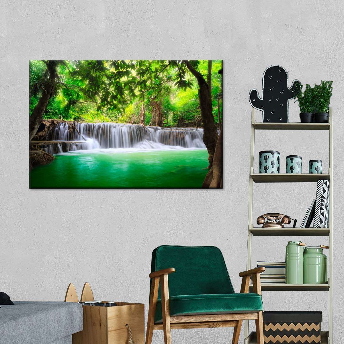 Huay Mae Khamin Waterfall Wall Art