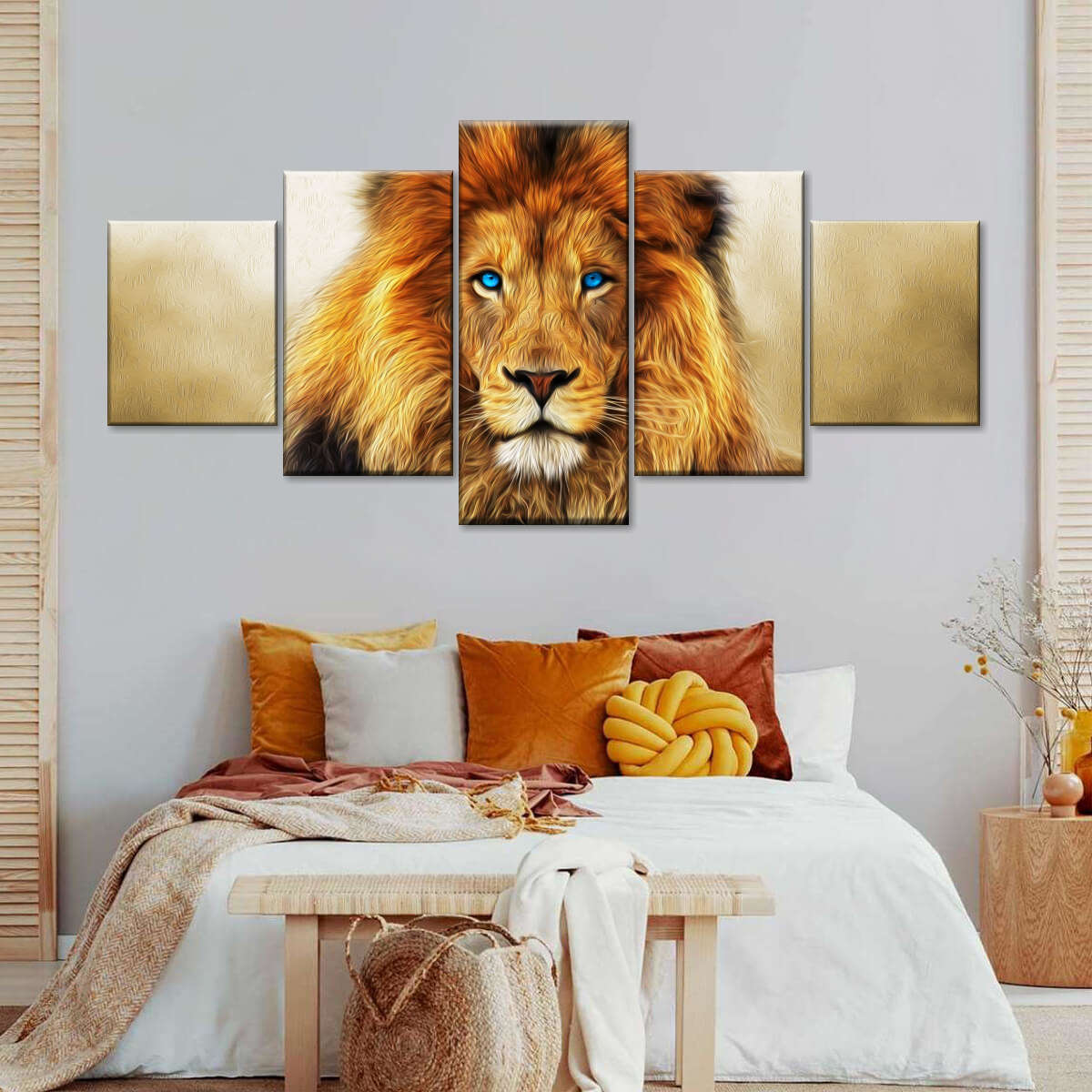 Blue Eyed Lion Wall Art