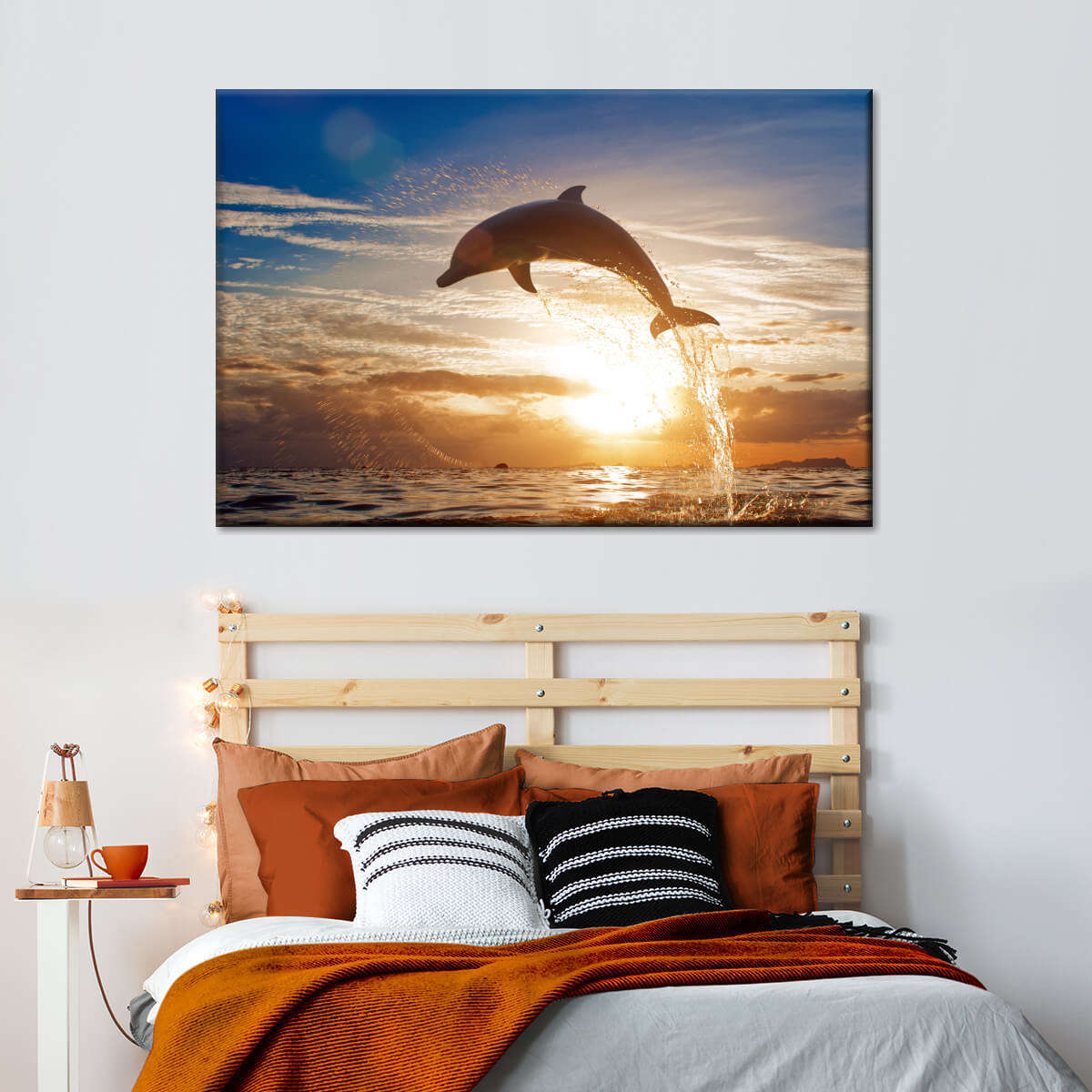 Jumping Dolphin Wall Art