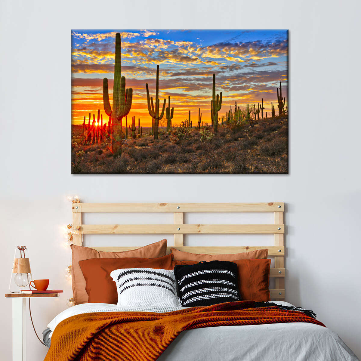 Sunset Cactus Wall Art