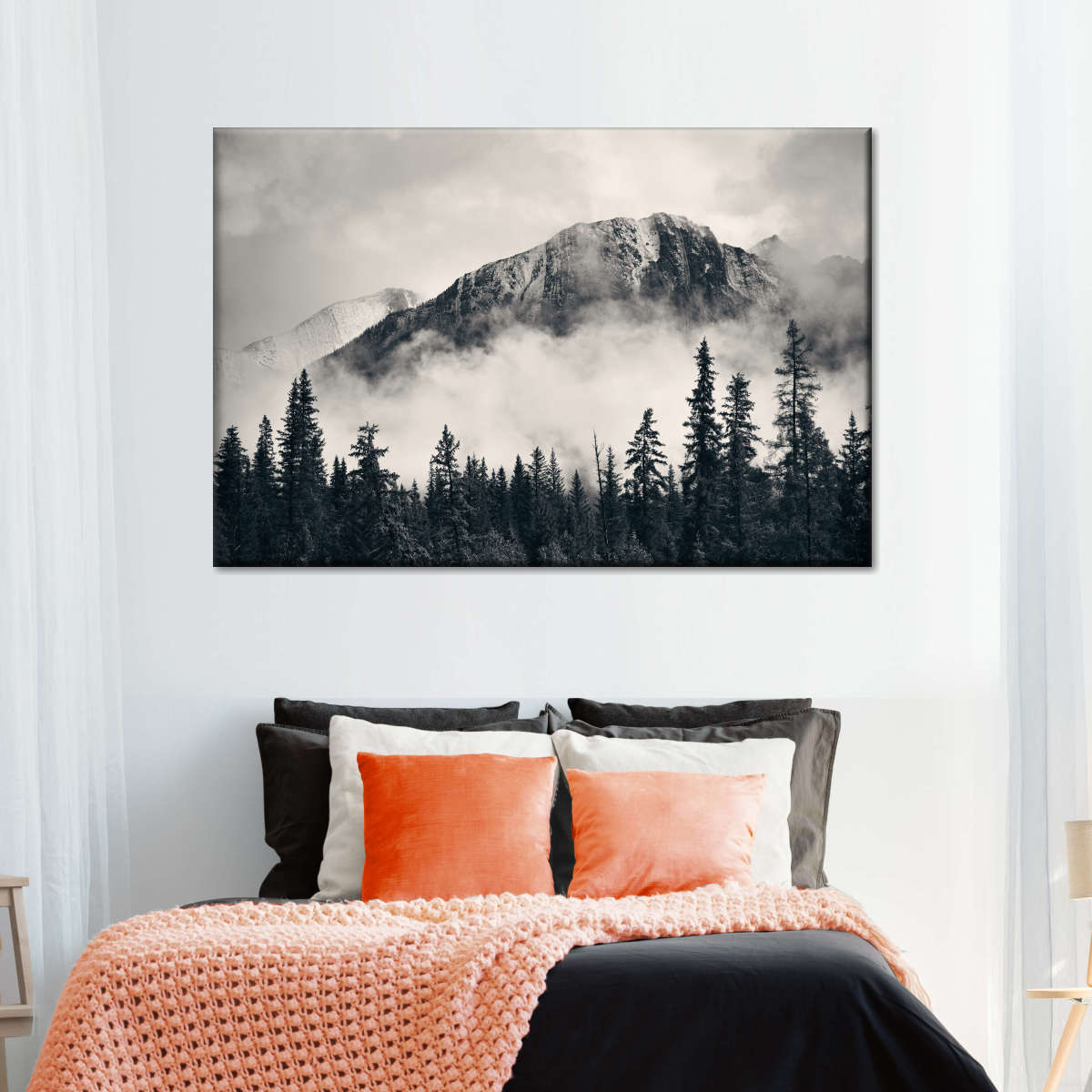 Banff Park Mountain Scene Wall Art