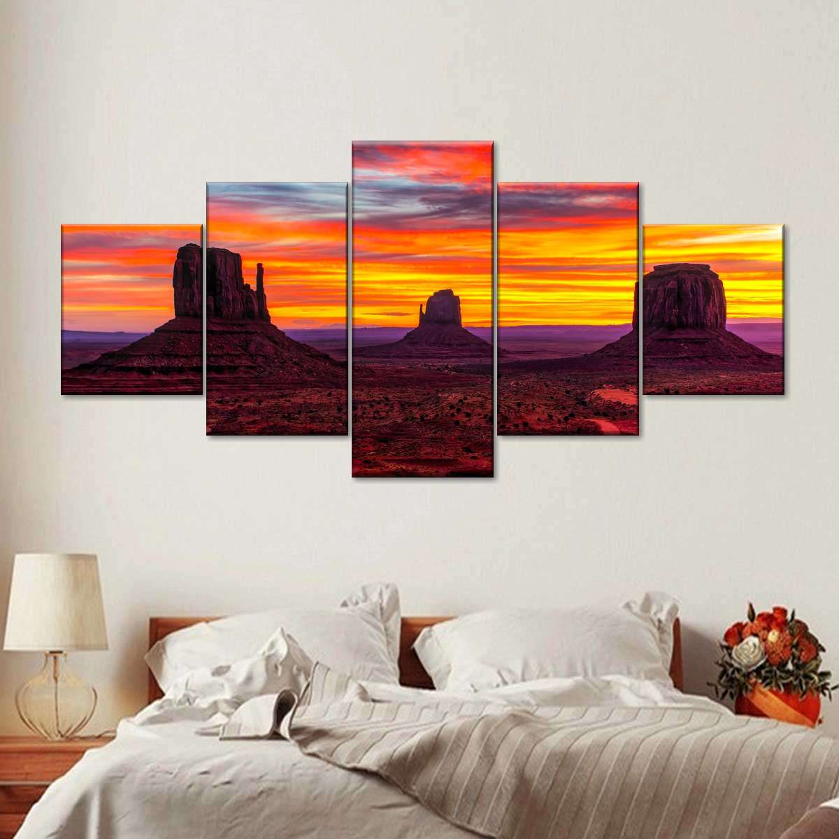 Monument Valley At Sunset Wall Art