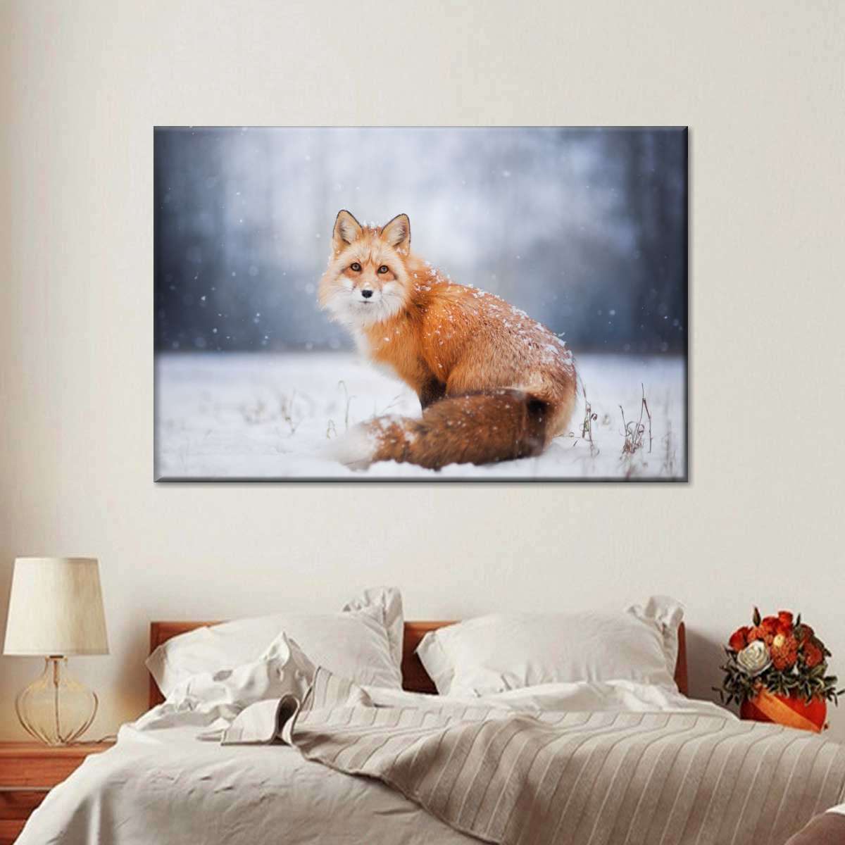 Little Red Fox Portrait Wall Art