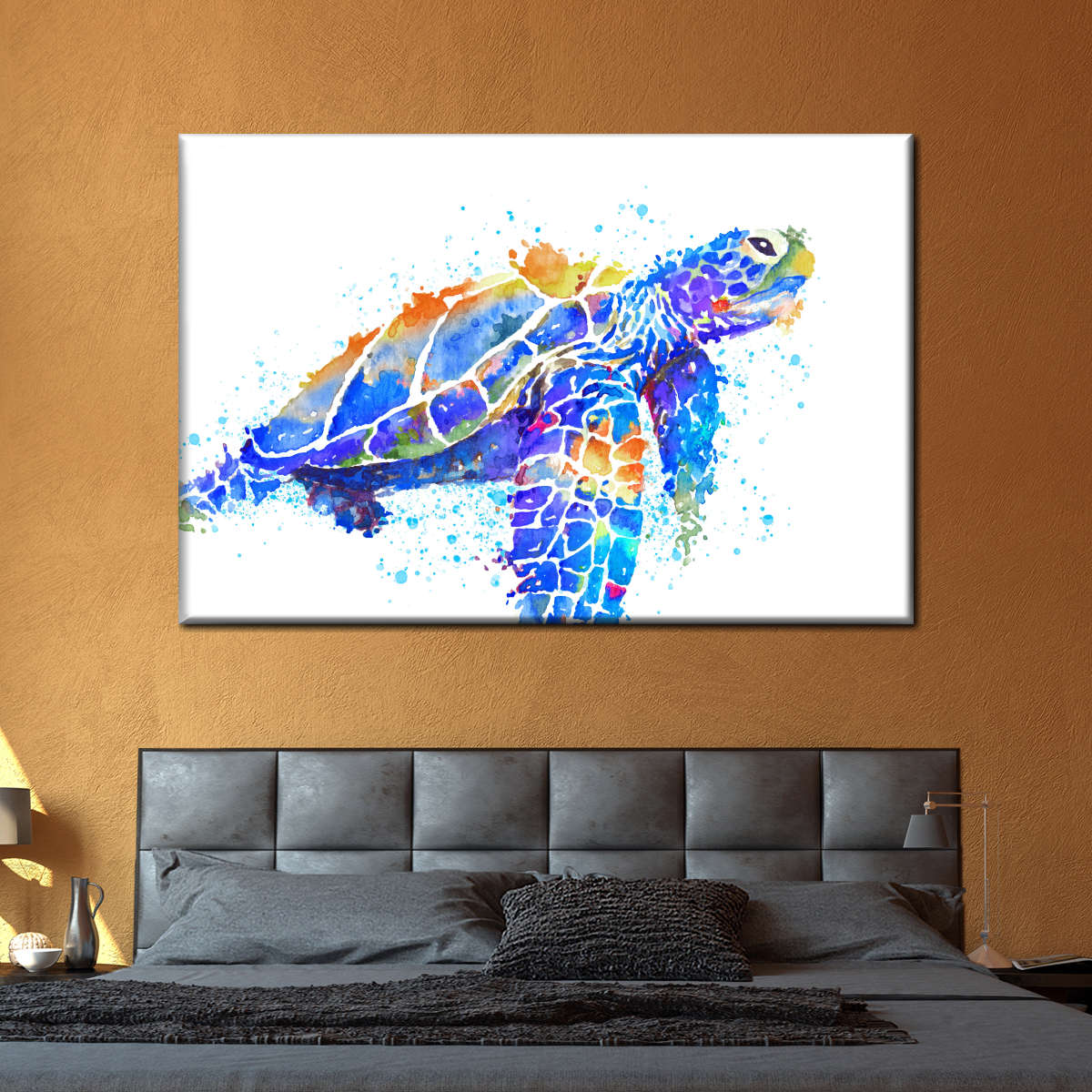 Sea Turtle Watercolor Wall Art