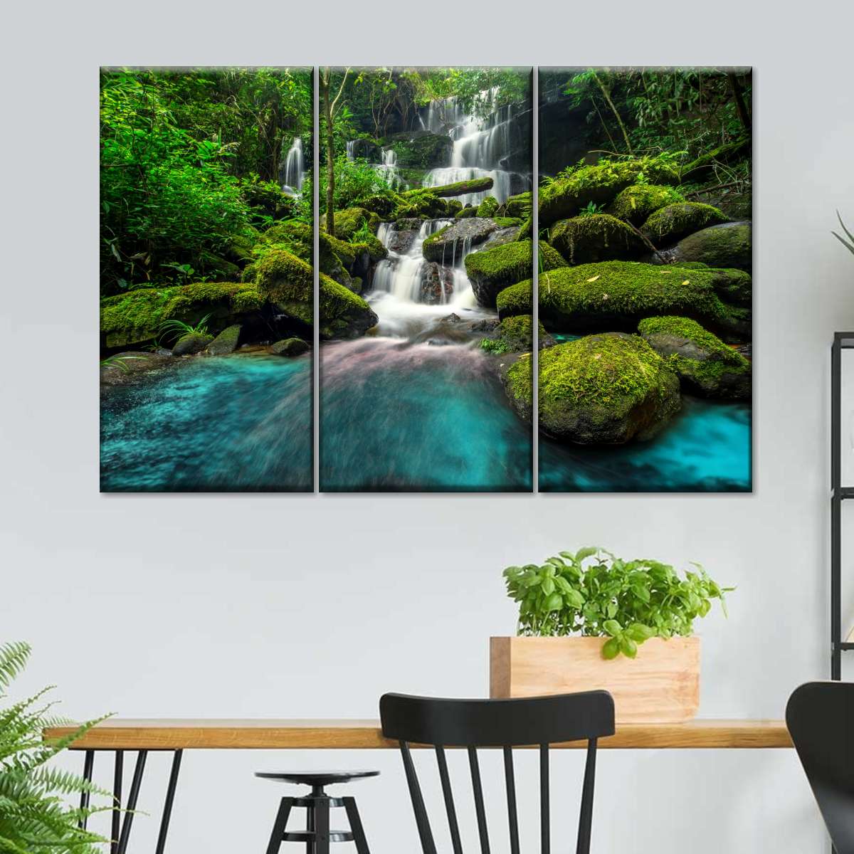 Tropical Waterfall Wall Art