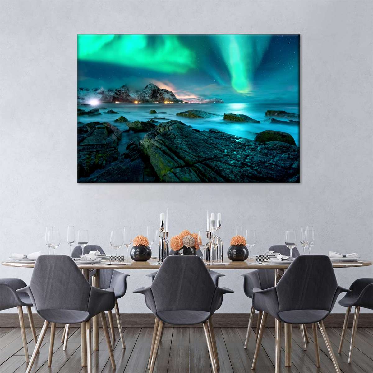 Stunning Lofoten Aurora Borealis Wall Art