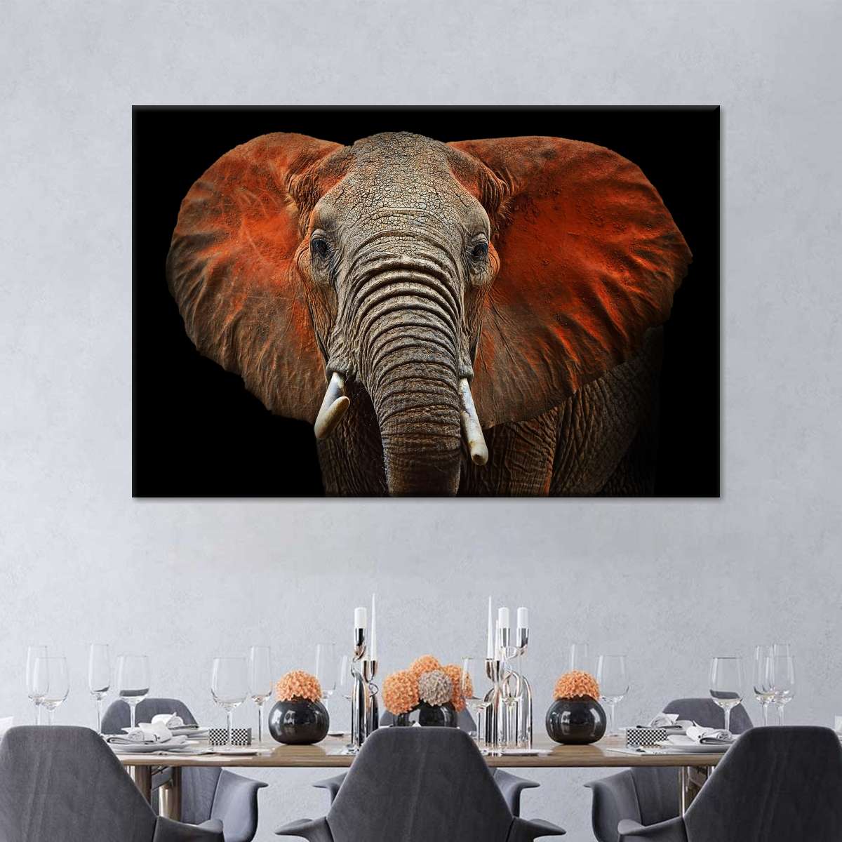 Elephant Portrait Wall Art