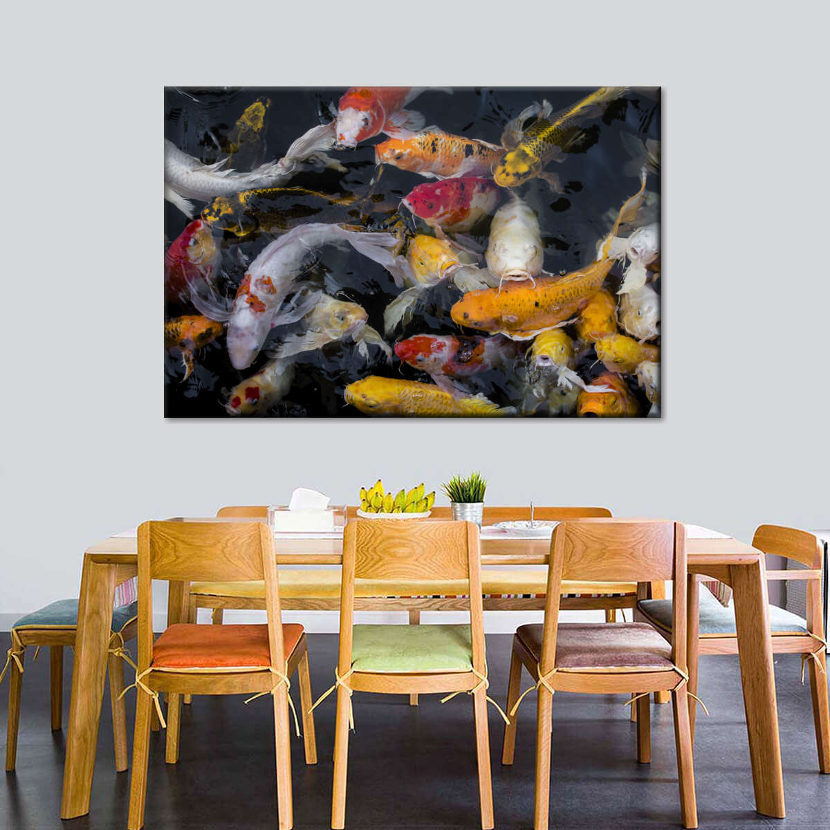 Abundant Koi Fish Wall Art