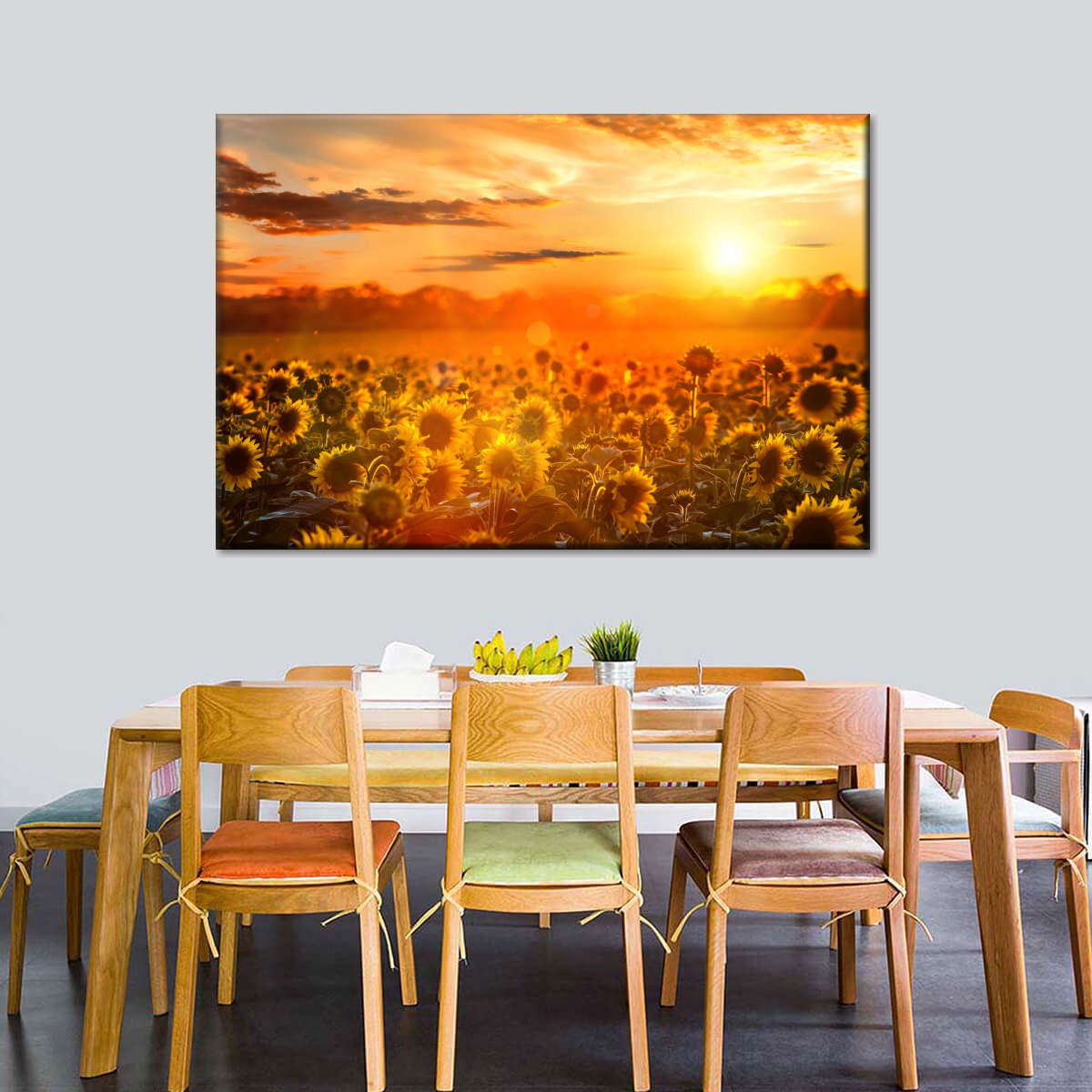 Yellow Sunset Wall Art