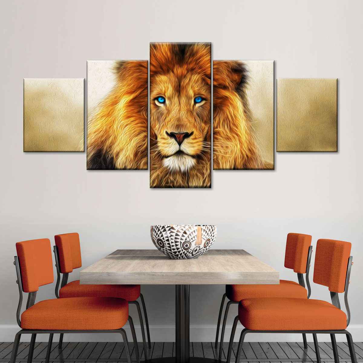 Blue Eyed Lion Wall Art