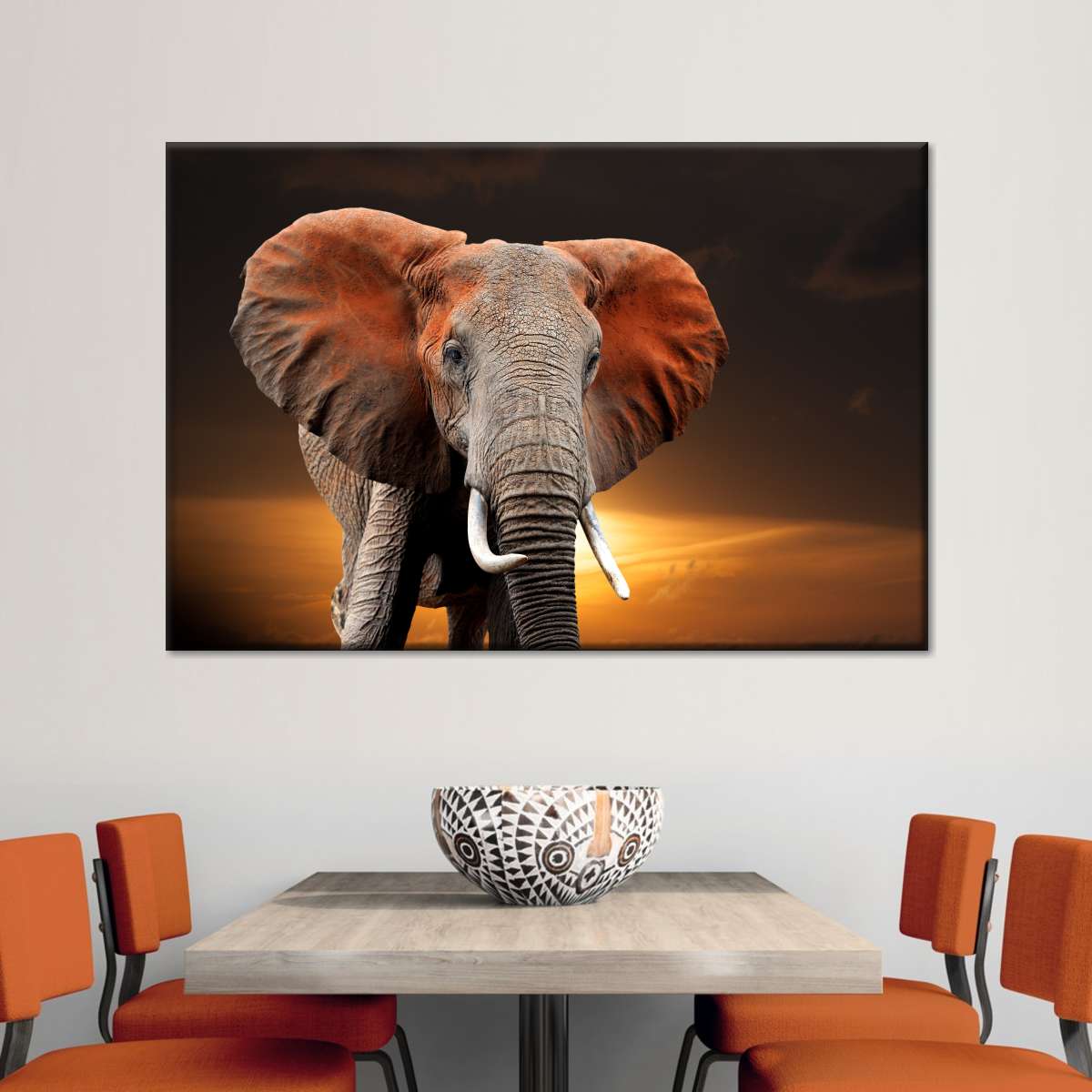 Kenyan Elephant Wall Art