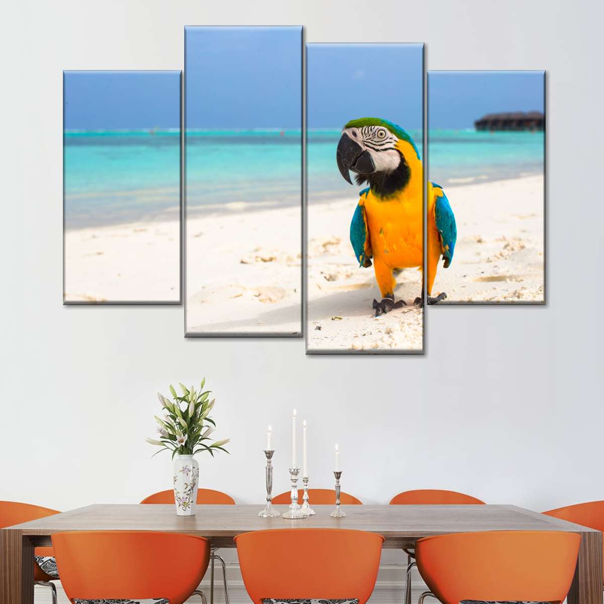 Parrot On Summer Day Wall Art