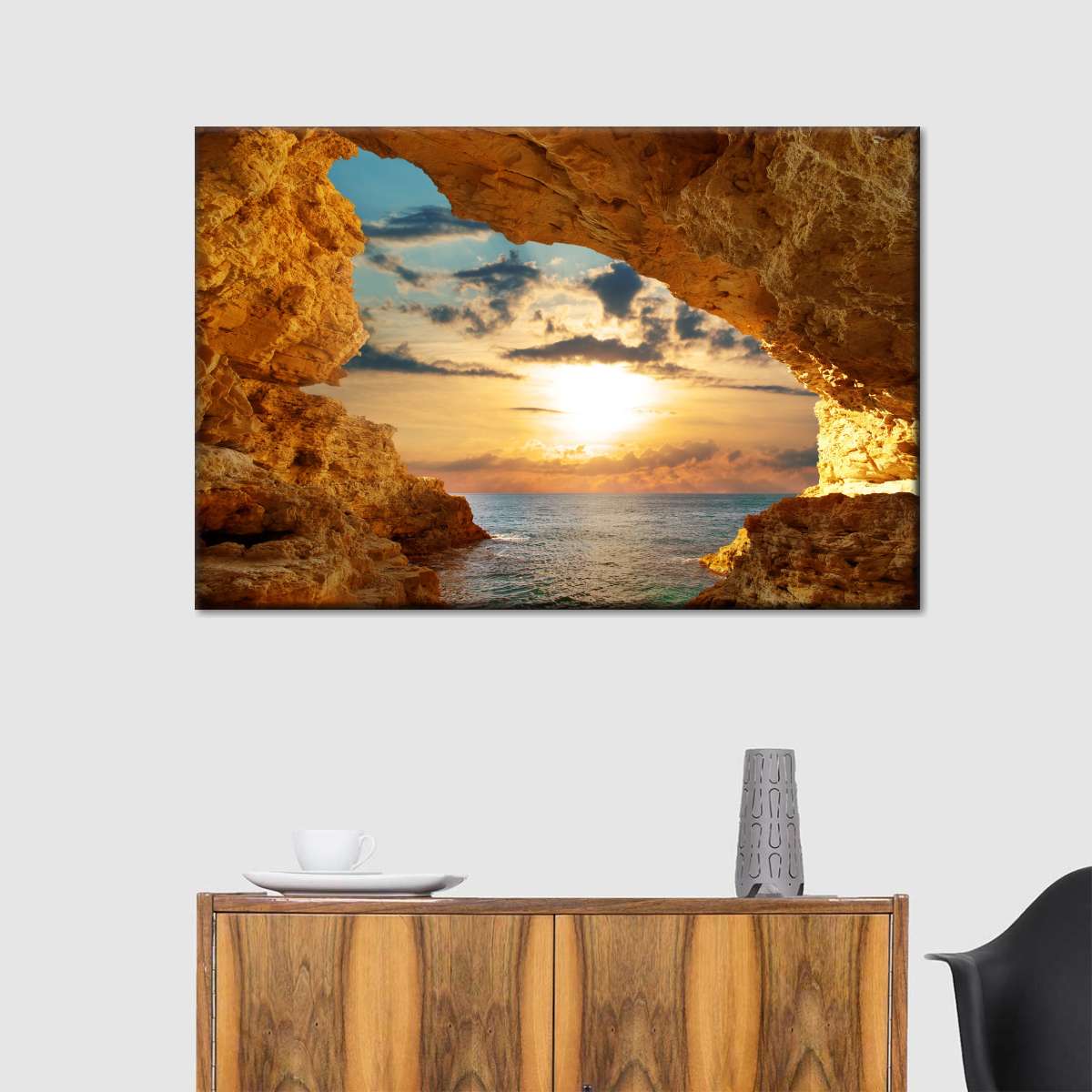 Bright Beach Sunrise Wall Art