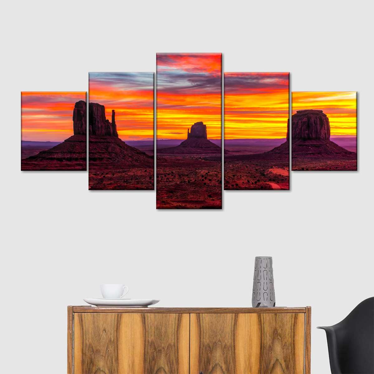 Monument Valley At Sunset Wall Art