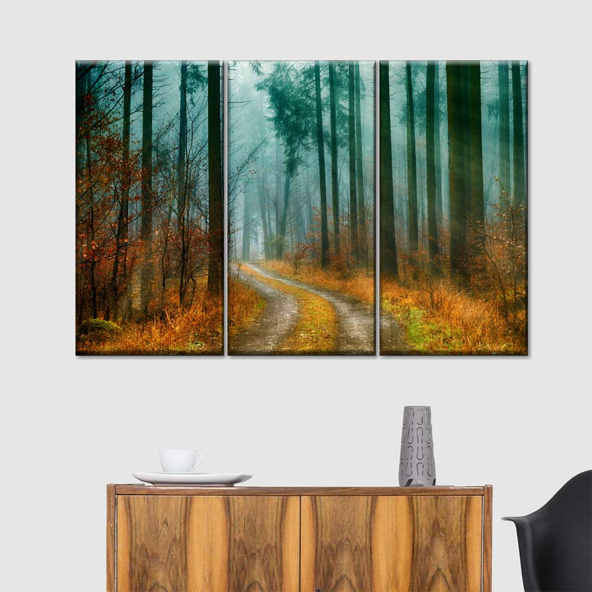 Autumn Forest Pathway Wall Art